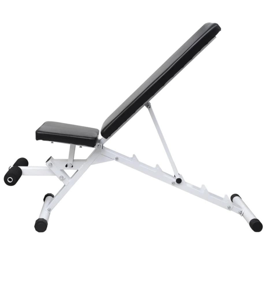 Banc d'entraînement avec jeu d'haltères et de disques de poids 60,5 kg