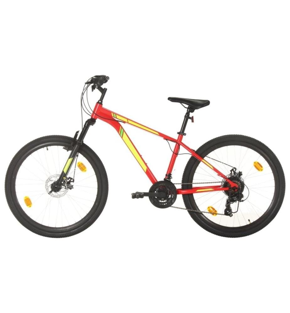 Mountainbike 21 Gang 27,5 Zoll Rad 38 cm Rot