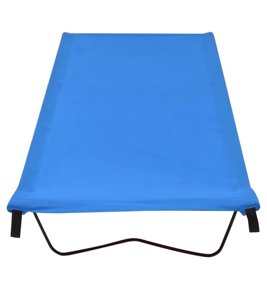 Campingbett 180x60x19 cm Oxford-Gewebe und Stahl Blau