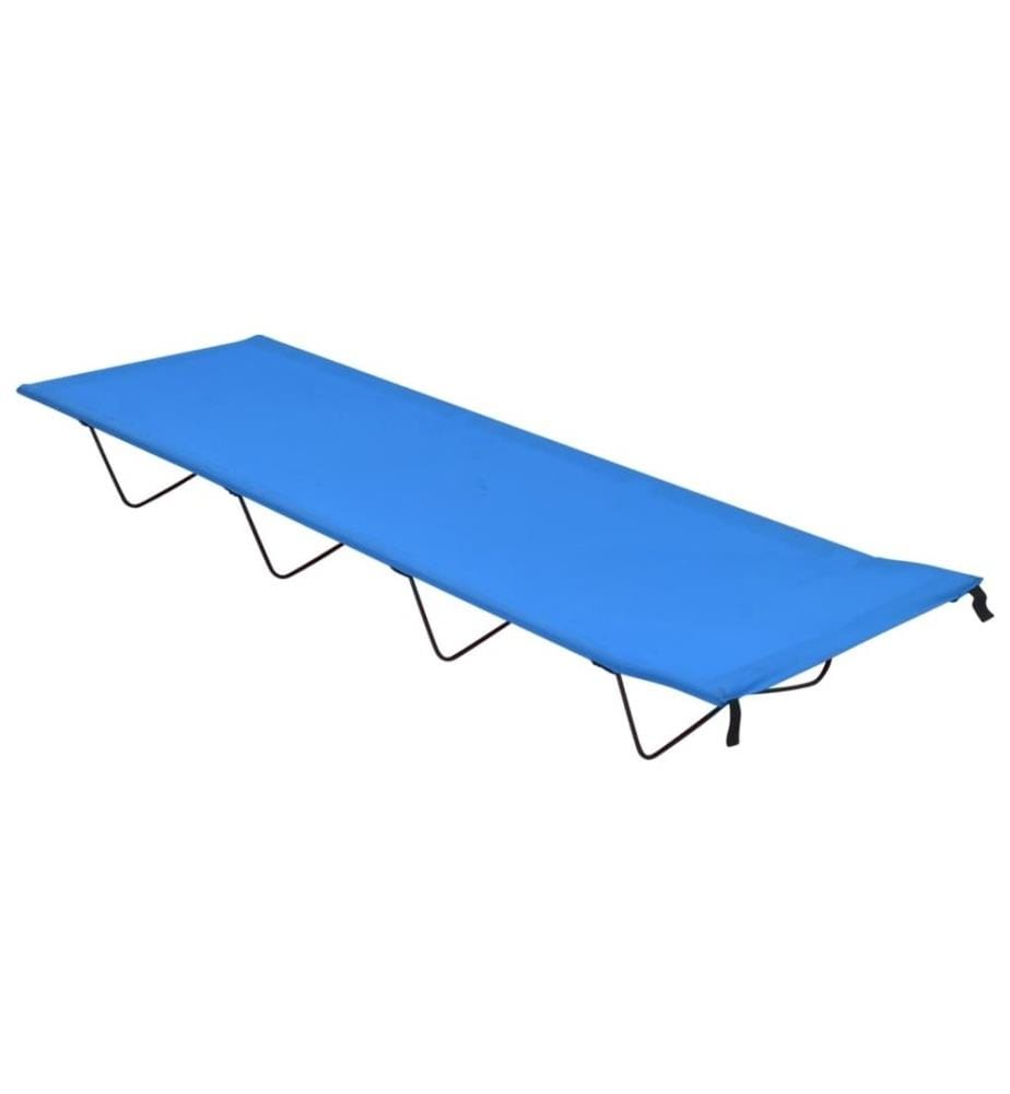 Campingbetten 2 Stk. 180x60x19 cm Oxford-Gewebe und Stahl Blau