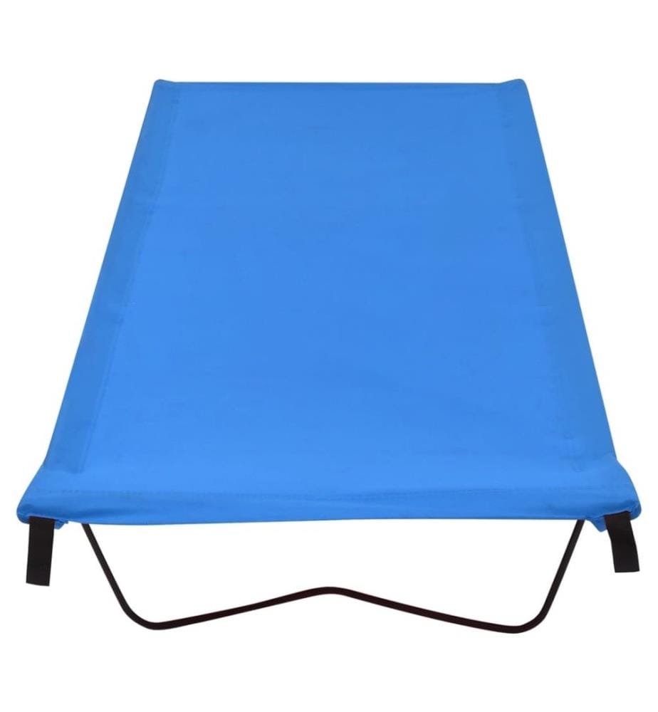 Campingbetten 2 Stk. 180x60x19 cm Oxford-Gewebe und Stahl Blau