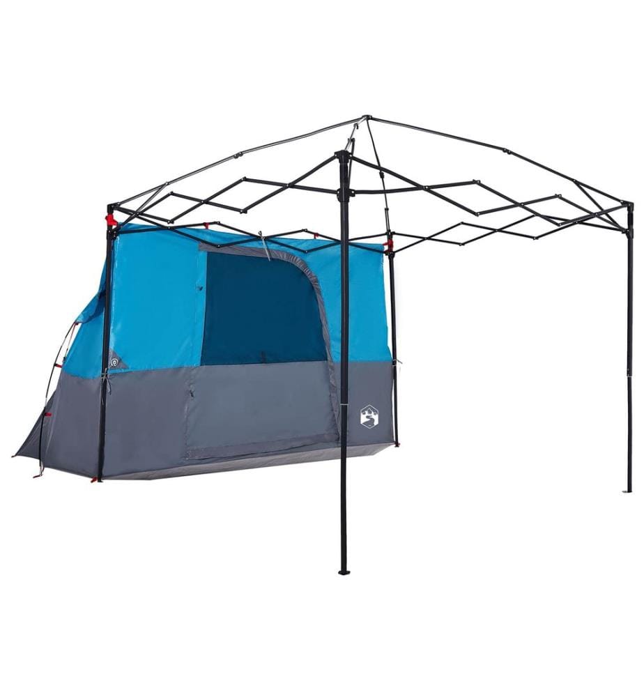Camping-Zelt-Set mit Dach 2 pcs Blau Taffeta und Stoff
