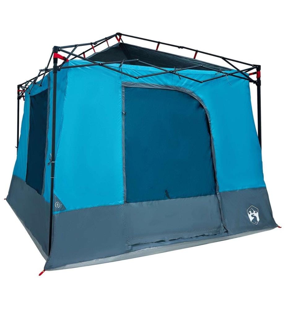 Ensemble de Tentes de Camping 2 pcs Bleu Taffetas et Tissu