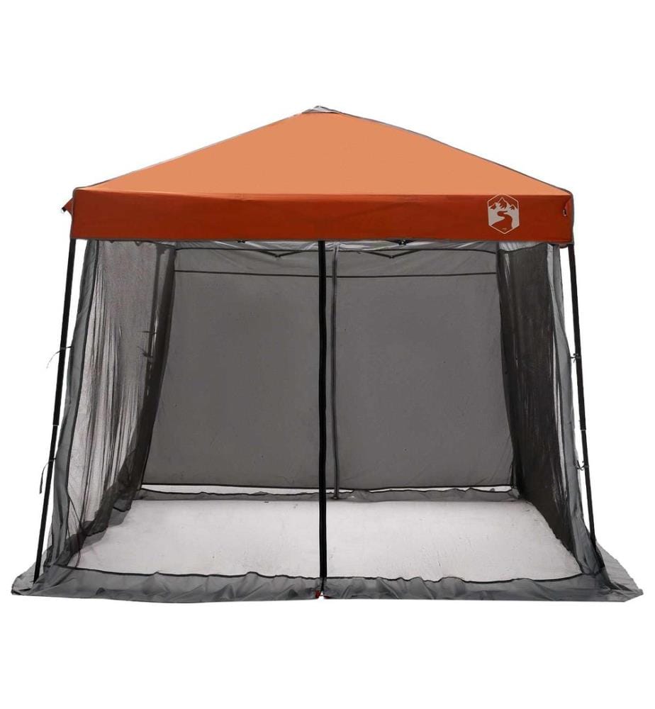 Camping-Zelt-Set 2 pcs Grau und Orange Taffeta und Stoff