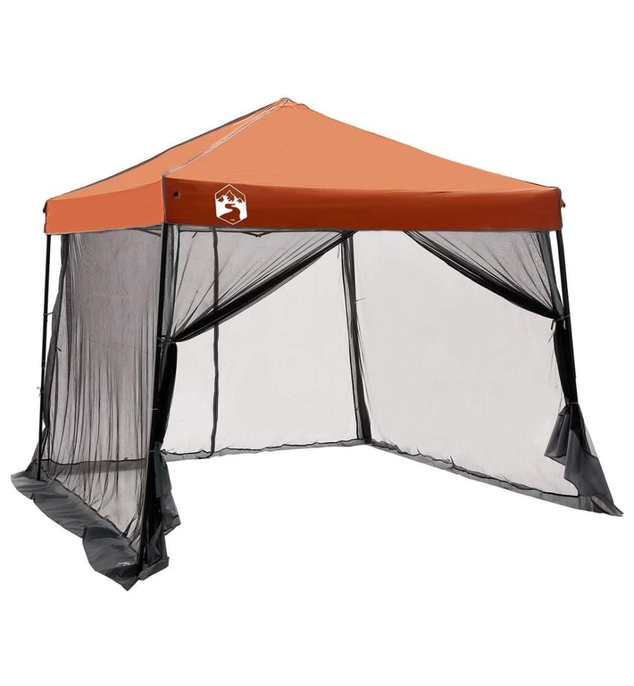 Camping-Zelt-Set 2 pcs Grau und Orange Taffeta und Stoff