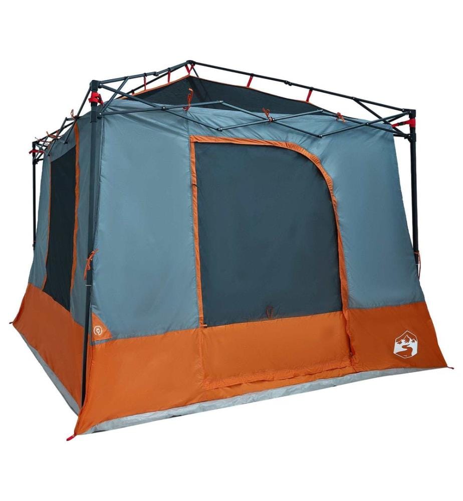 Camping-Zelt-Set 2 pcs Grau und Orange Taffeta und Stoff
