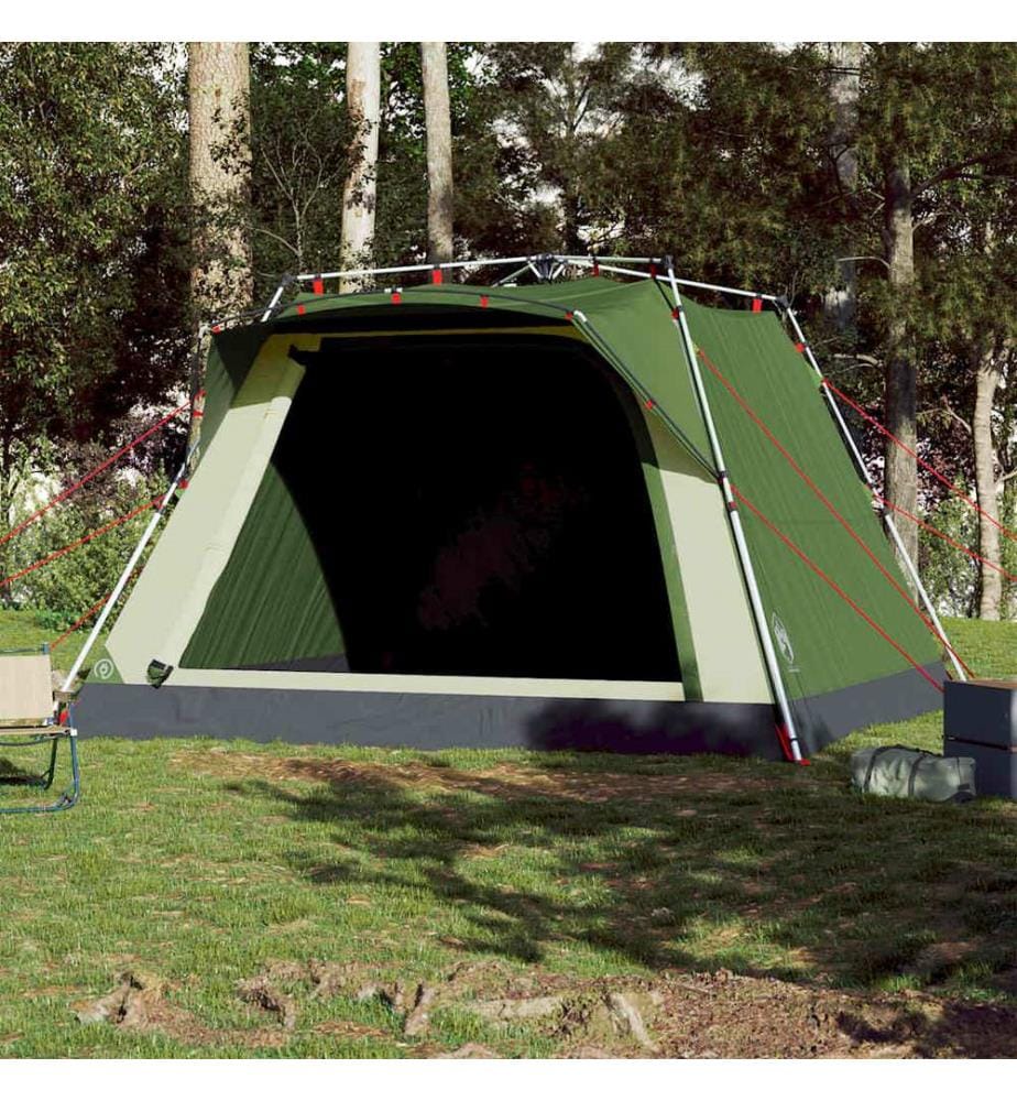 Campingzelt 4 Personen Grün Quick Release