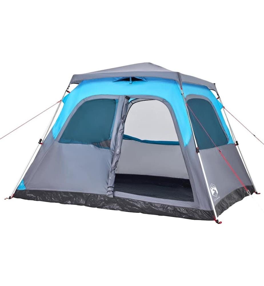 Kuppel-Familienzelt 6 Personen Blau Quick Release