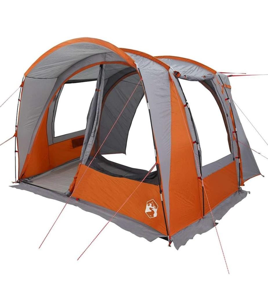 Tente de voiture 4 personnes gris et orange imperméable