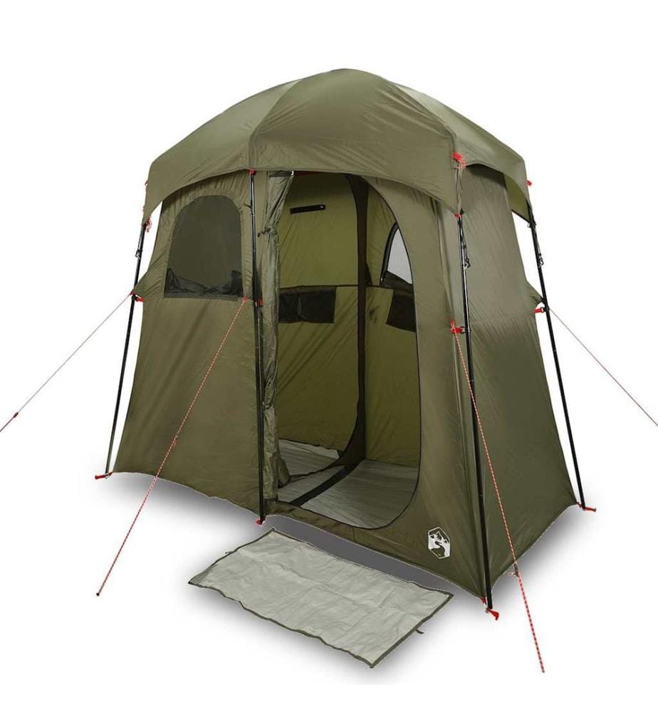 Tente de douche 2 personnes vert olive imperméable