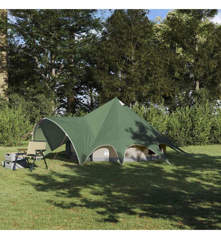 Tente Teepee 3 personnes Vert et gris 312 x 312 x 197 cm