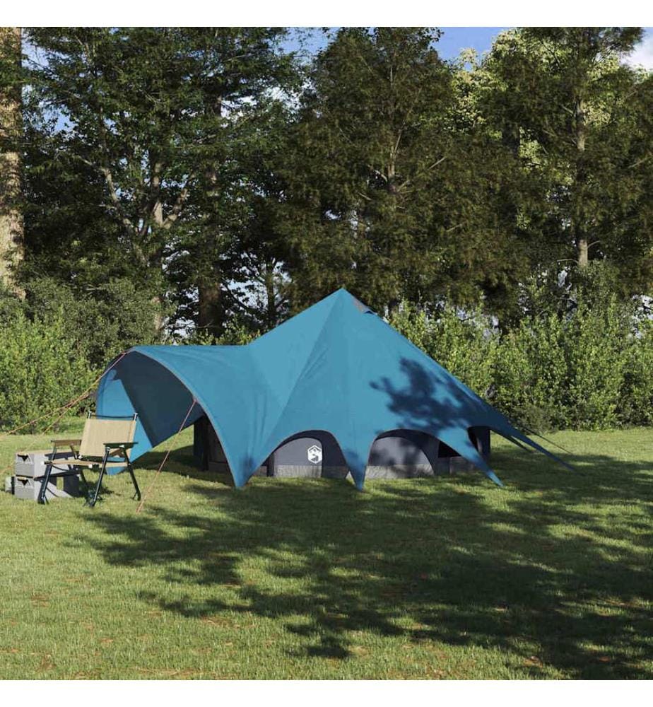 Tente Teepee 3 personnes Bleu et gris 312 x 312 x 197 cm