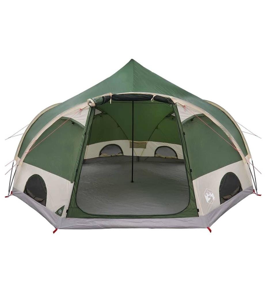 Tente en dôme 4 personnes avec toit Vert 505 x 450 x 248 cm
