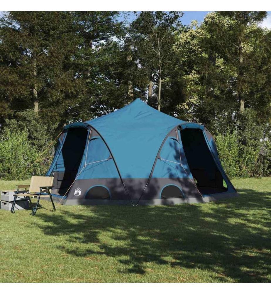 Dome Zelt für 4 Personen mit Dach Blau 505 x 450 x 248 cm