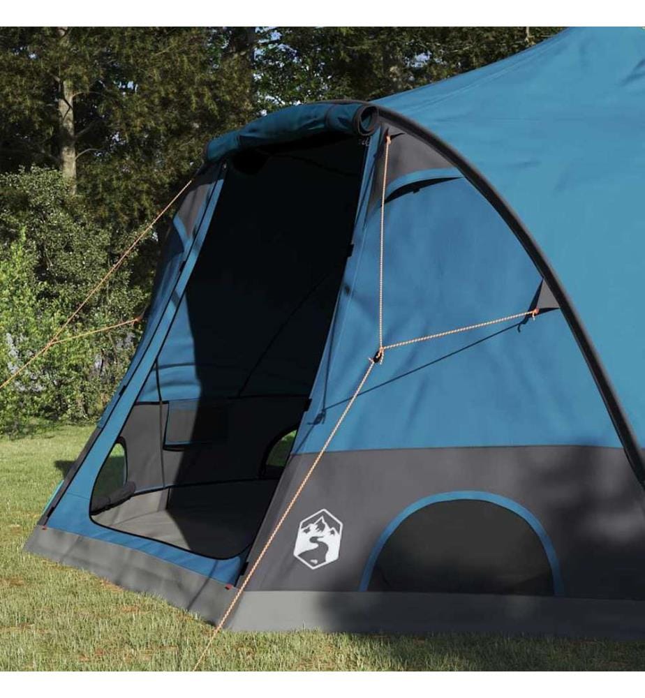 Dome Zelt für 4 Personen mit Dach Blau 505 x 450 x 248 cm