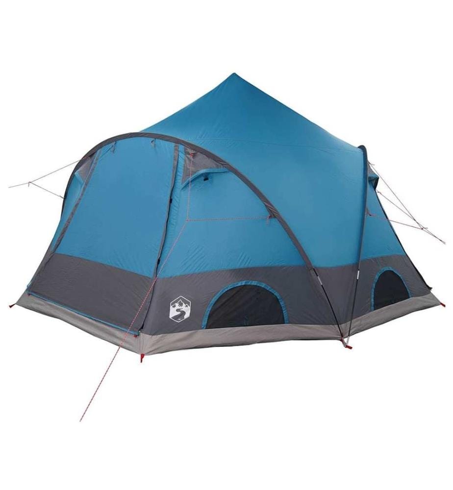 Dome Zelt für 4 Personen mit Dach Blau 505 x 450 x 248 cm