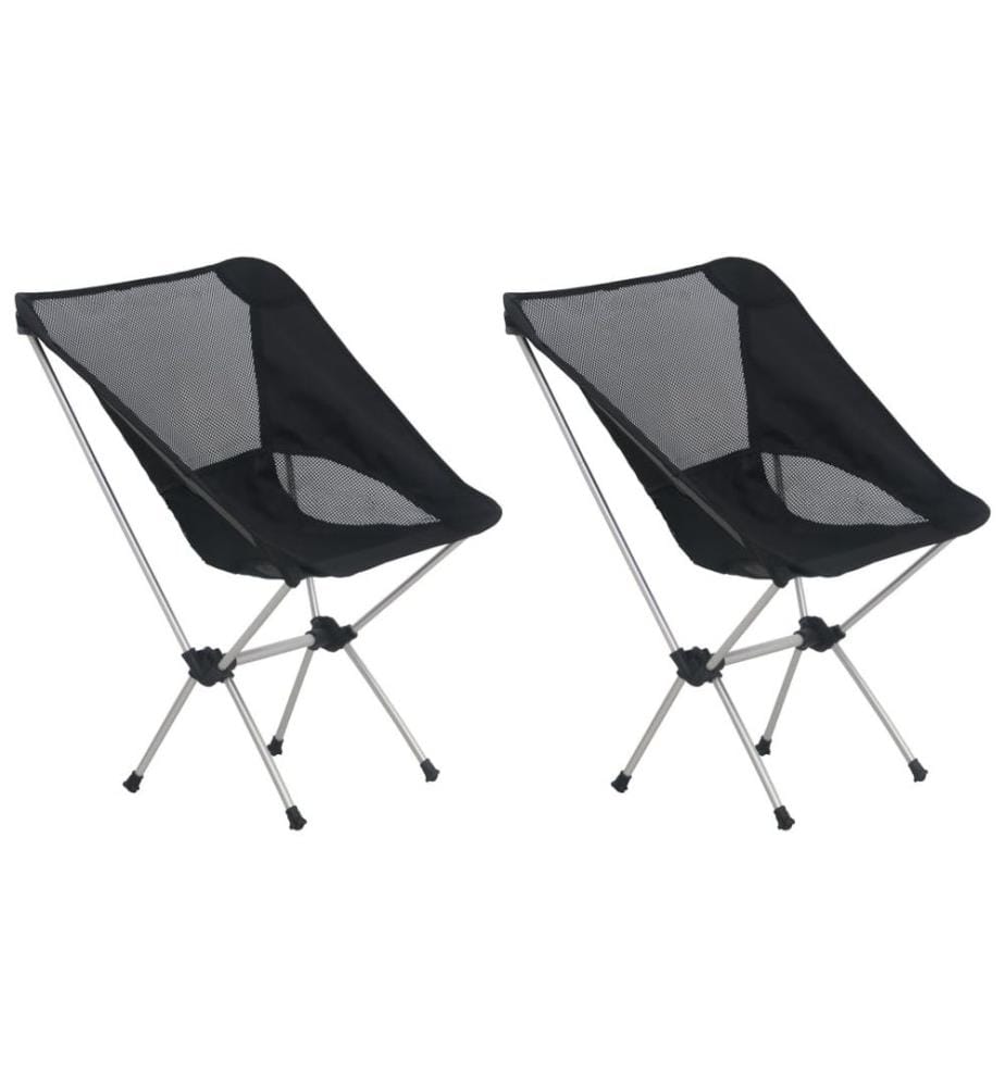 Klappbare Campingstühle 2 Stk. mit Tragetasche 54x50x65 cm Alu