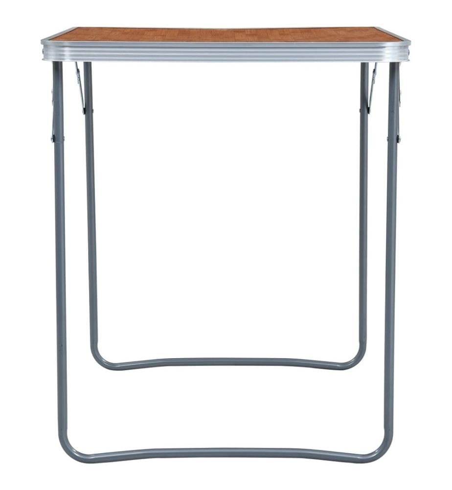 Table pliable de camping avec cadre en métal 80x60 cm