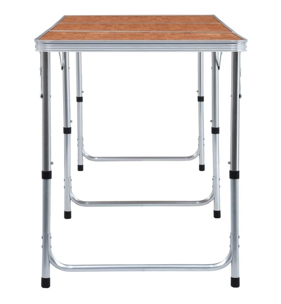 Klappbarer Campingtisch Aluminium 180 x 60 cm