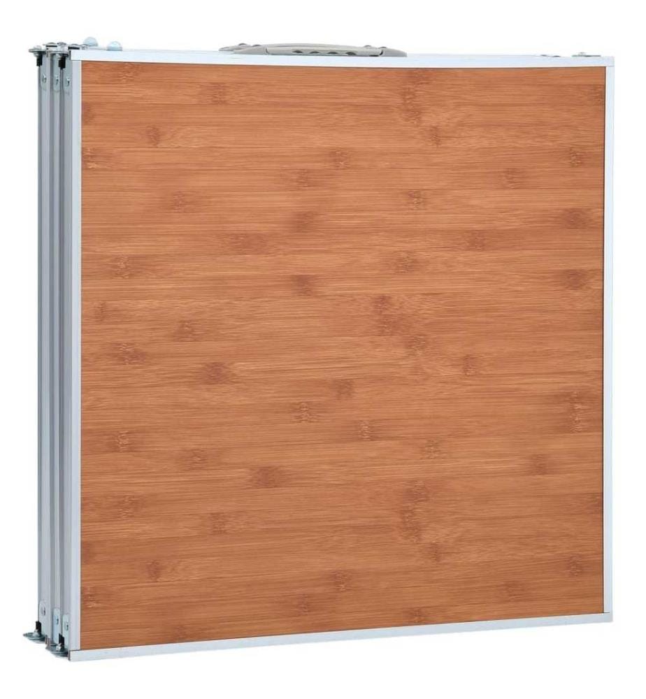 Klappbarer Campingtisch Aluminium 180 x 60 cm