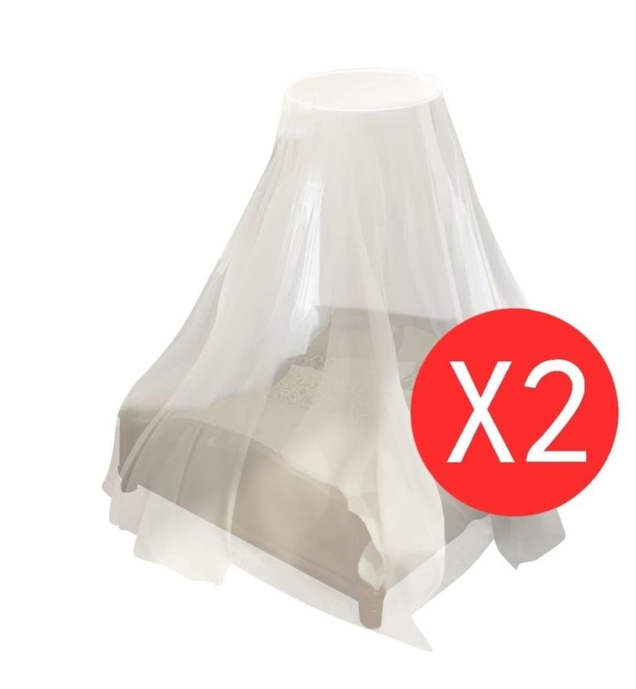 Moskitonetz 2 Stk. Rund 56x325x230 cm