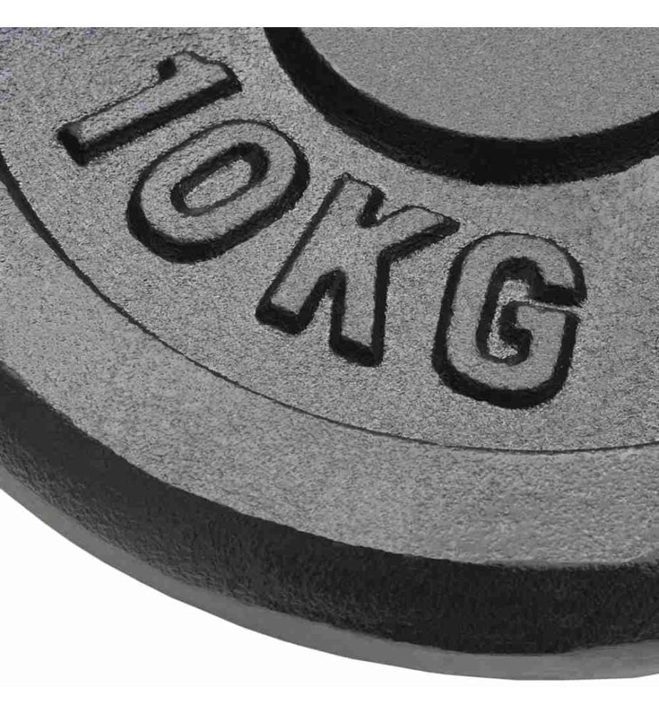 Plaque de poids 4 pcs 2 x 10 kg + 2 x 5 kg Fonte