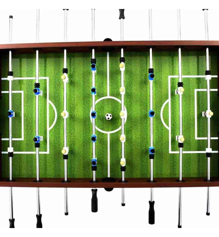 Table de football Acier 60 kg 140 x 74,5 x 87,5 cm Marron