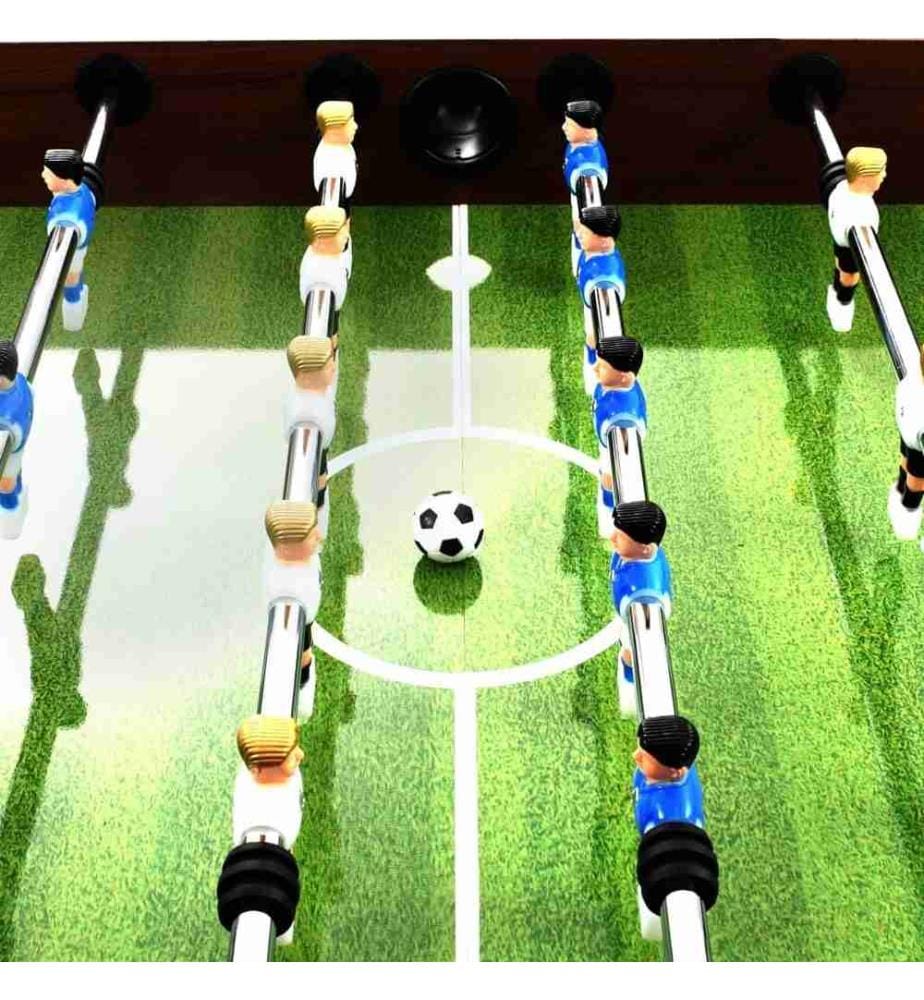 Table de football Acier 60 kg 140 x 74,5 x 87,5 cm Marron