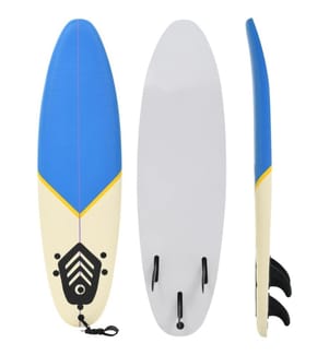 Surfbrett 170 cm Blau und Creme