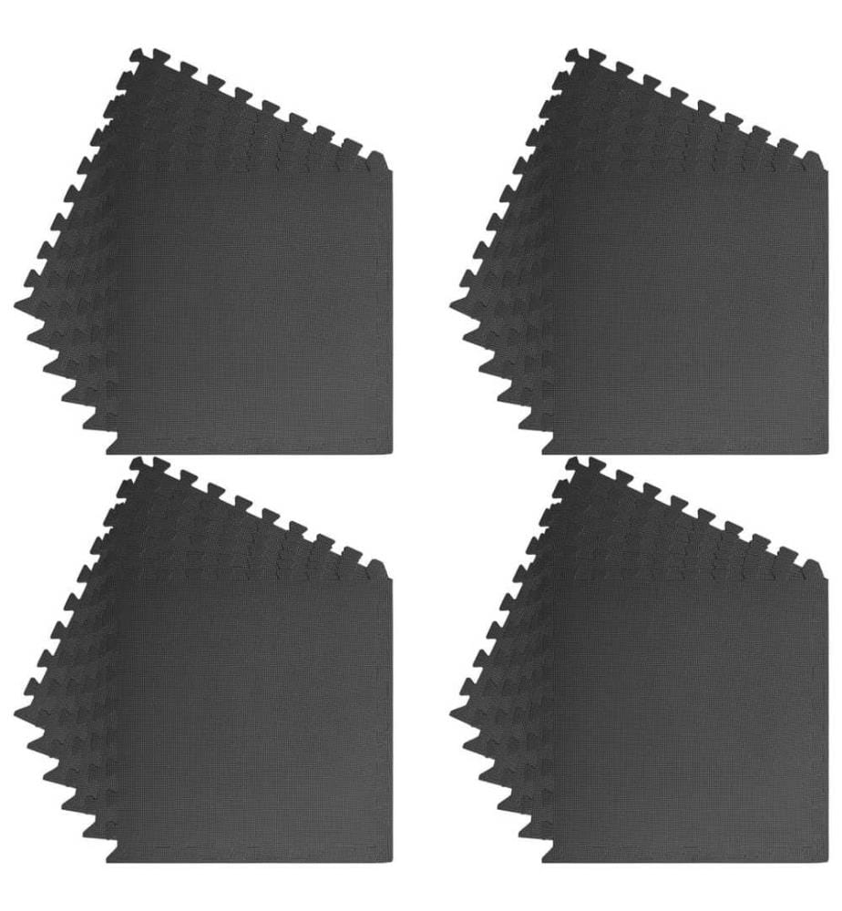 Tapis de sol 24 pcs 8,64? Mousse EVA Noir