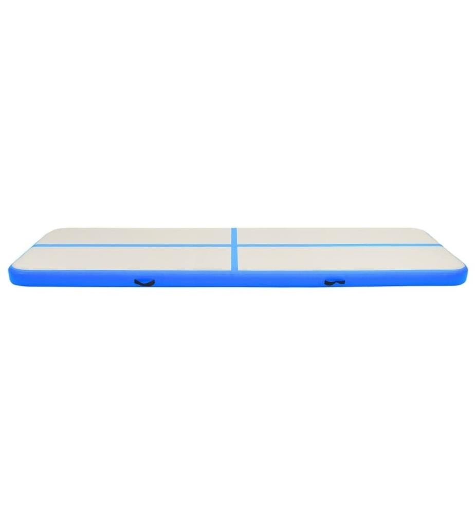 Aufblasbare Gymnastikmatte mit Pumpe 700x100x20 cm PVC Blau
