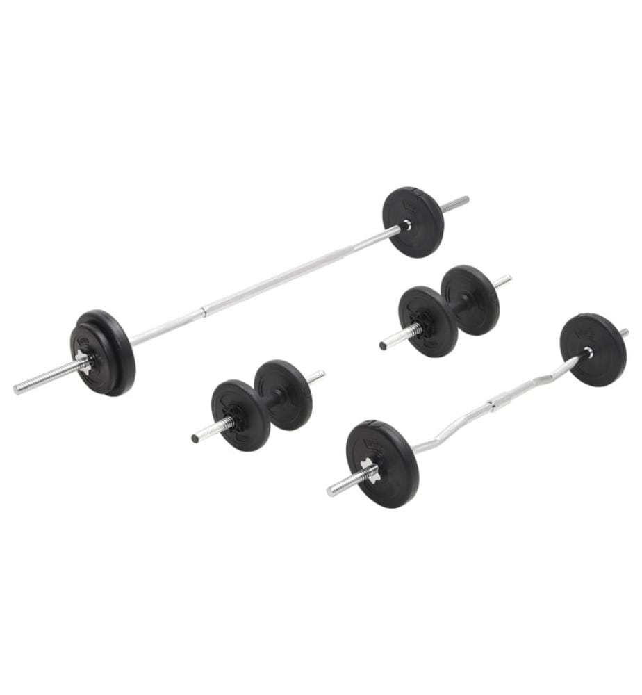 Langhantel- und Kurzhantel-Set 30 kg