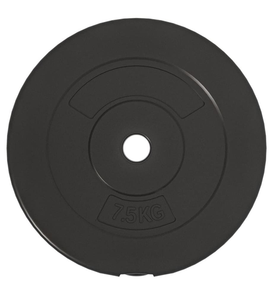 Plaques de poids 6 pcs 30 kg Béton