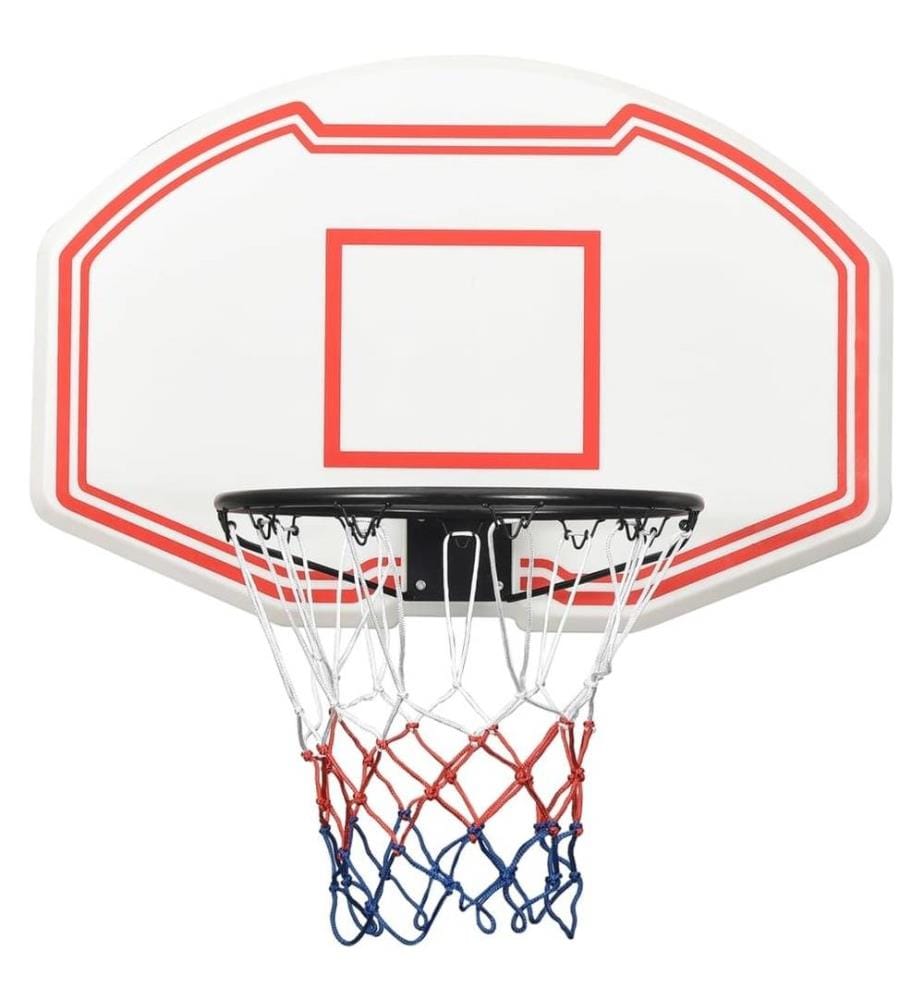 Basketballkorb Weiss 90x60x2 cm Polyethylen