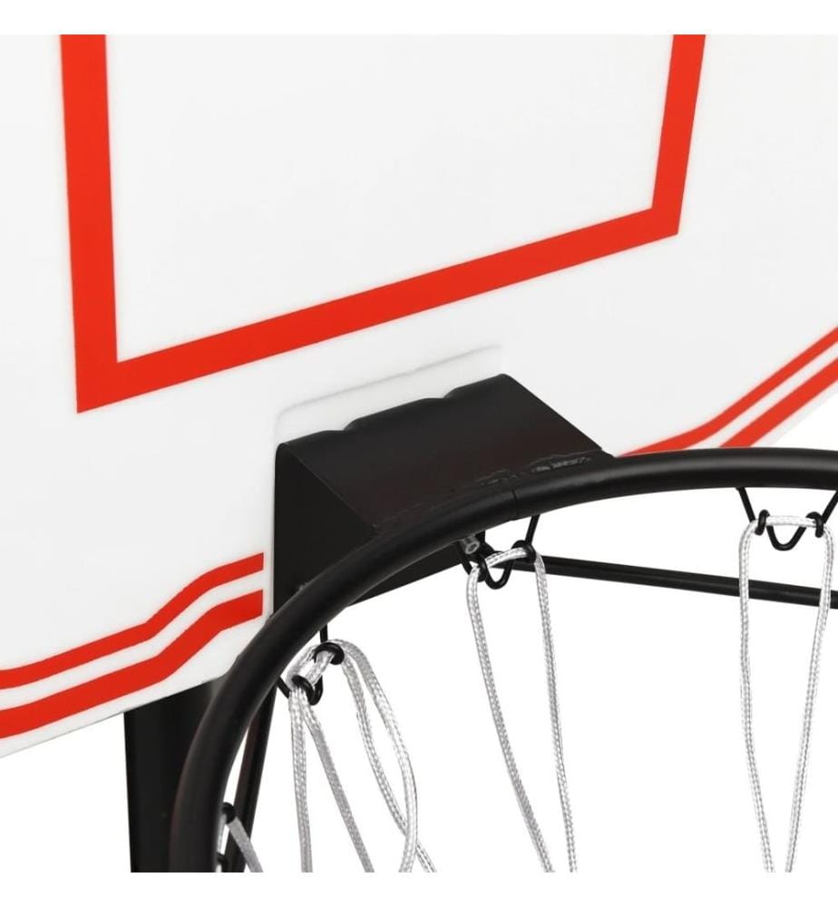 Basketballkorb Weiss 90x60x2 cm Polyethylen