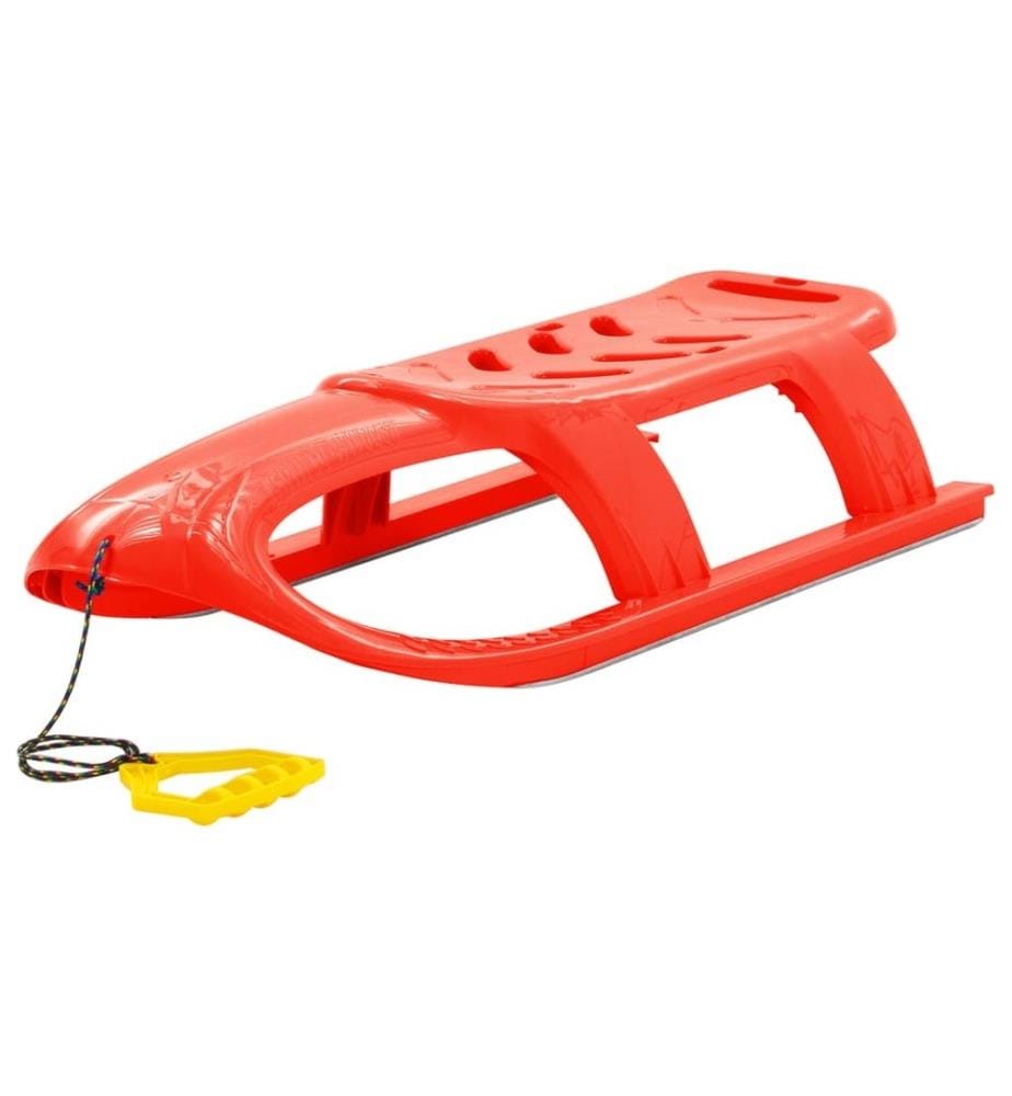 Schlitten für Kinder Rot 102,5x40x23 cm Polypropylen