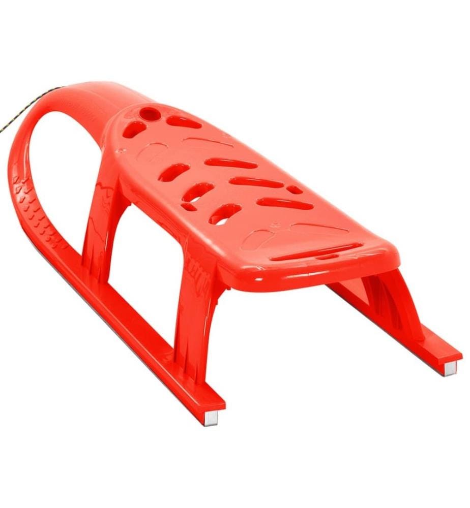 Schlitten für Kinder Rot 102,5x40x23 cm Polypropylen