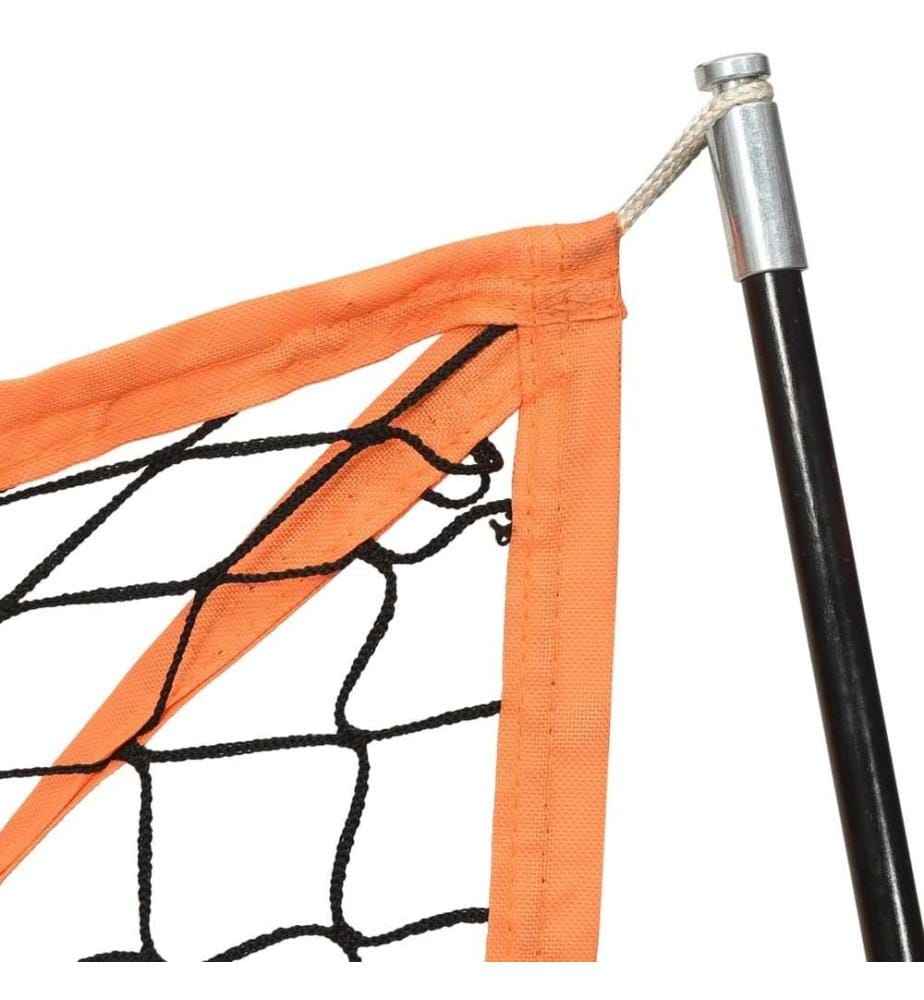 Baseball-Netz Tragbar Orange Schwarz 183x182x183 cm Stahl
