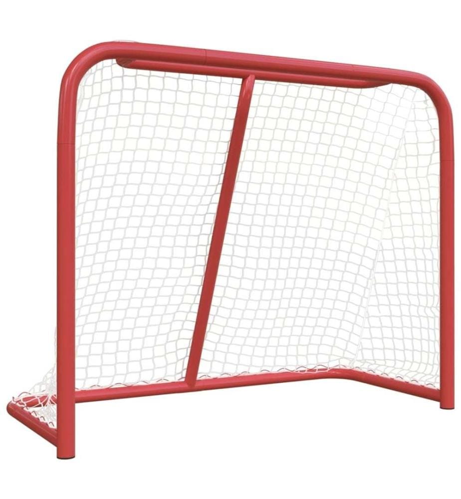 But de hockey rouge et blanc 183x71x122 cm polyester