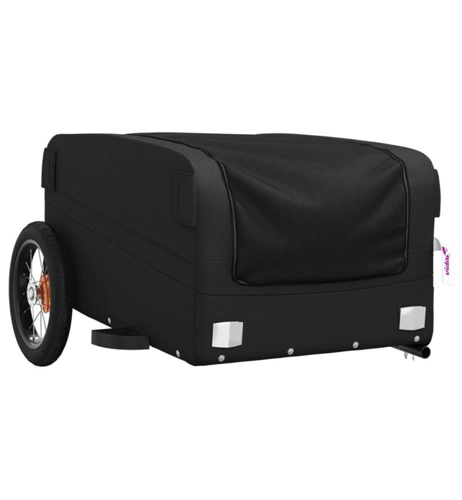 Fahrradanhänger Schwarz 30 kg Eisen