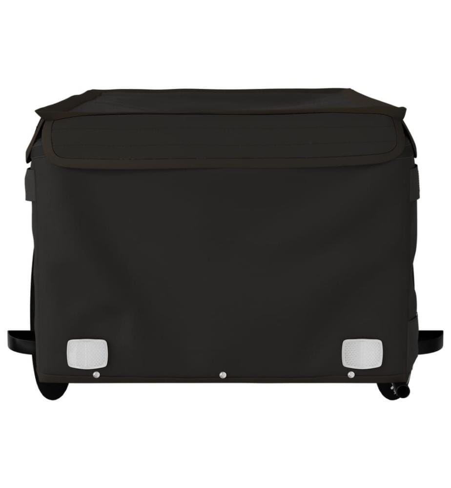 Fahrradanhänger Schwarz 45 kg Eisen