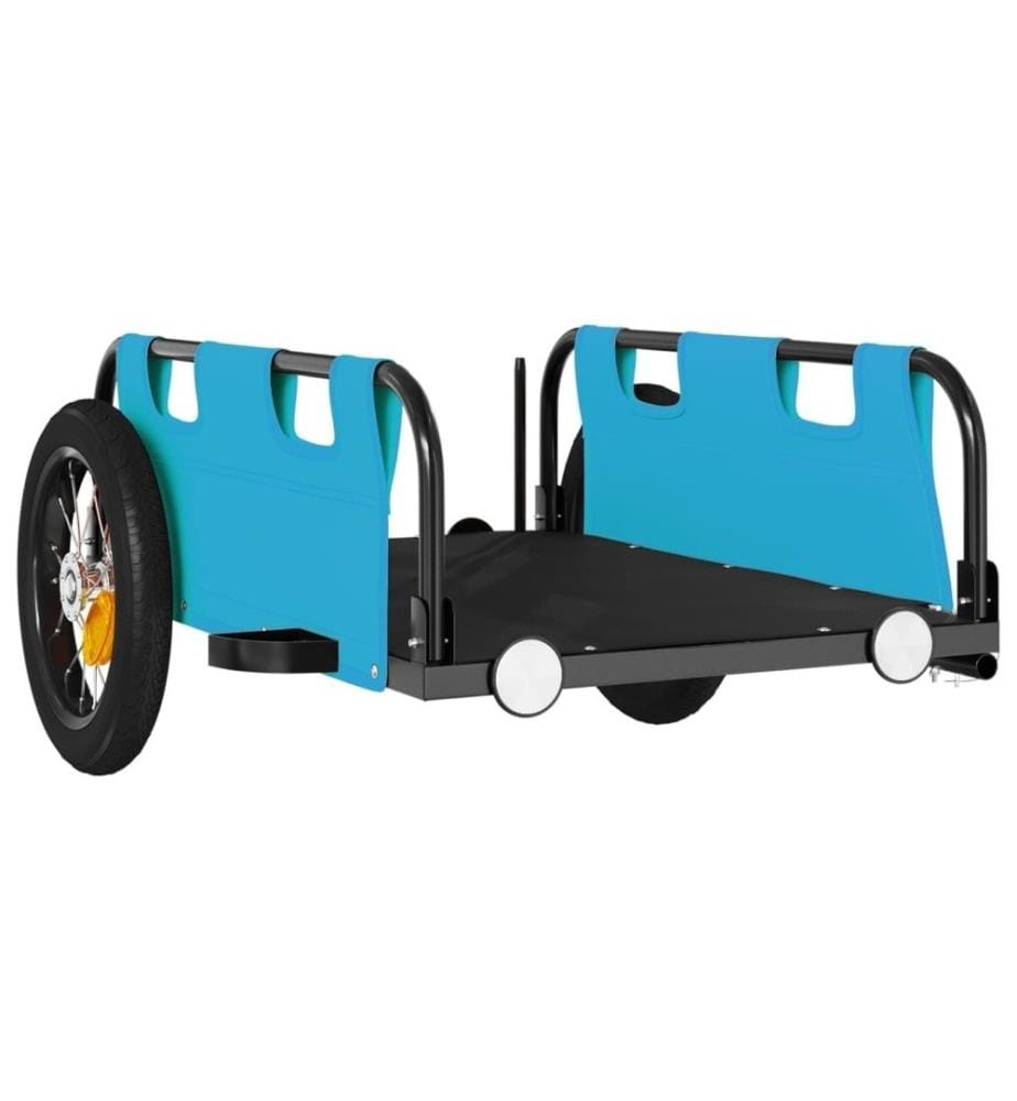 Fahrradanhänger Blau Oxford-Gewebe und Eisen