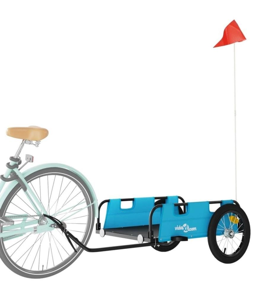 Fahrradanhänger Blau Oxford-Gewebe und Eisen