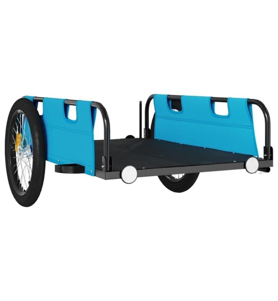 Fahrradanhänger Blau Oxford-Gewebe und Eisen