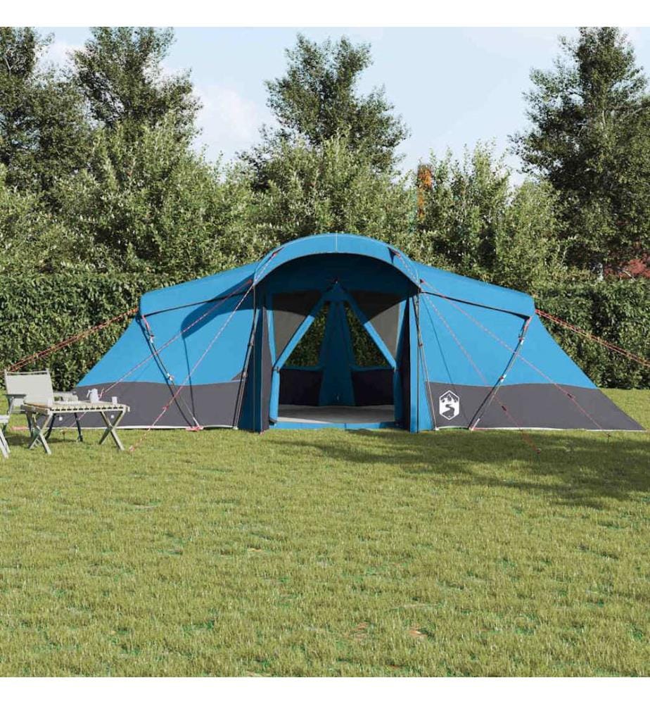 Tenda familiare con tetto blu e grigio 721 x 335 x 212 cm