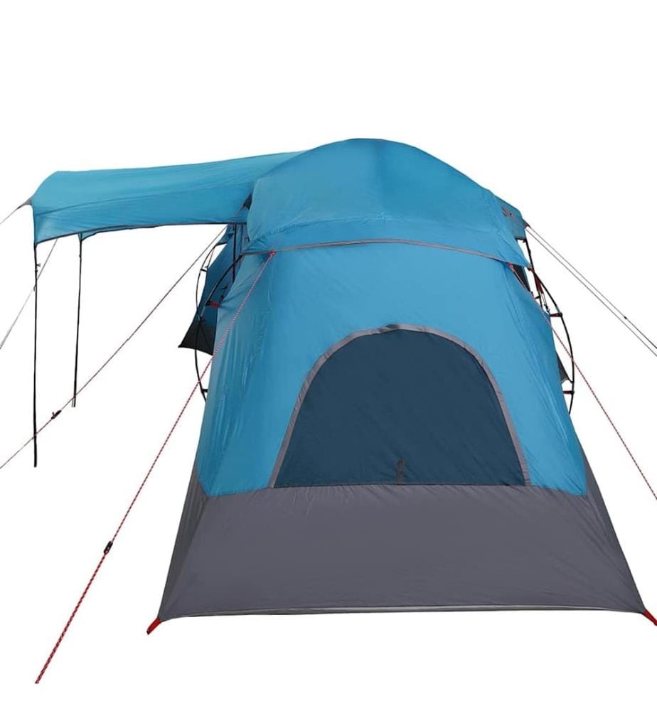 Tenda familiare con tetto blu e grigio 721 x 335 x 212 cm