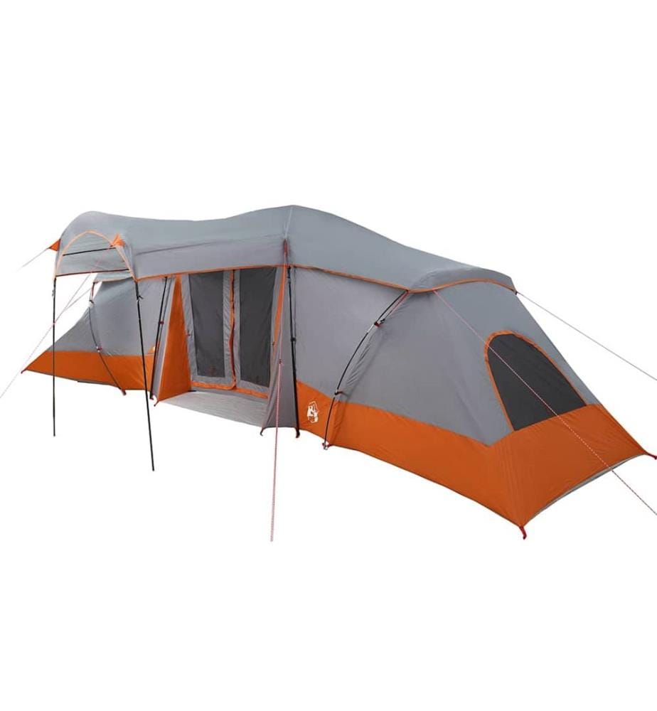 Tenda familiare con tetto grigio e arancio 721 x 335 x 212 cm
