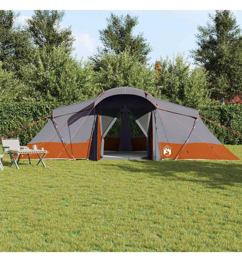 Tenda familiare con tetto grigio e arancio 721 x 335 x 212 cm