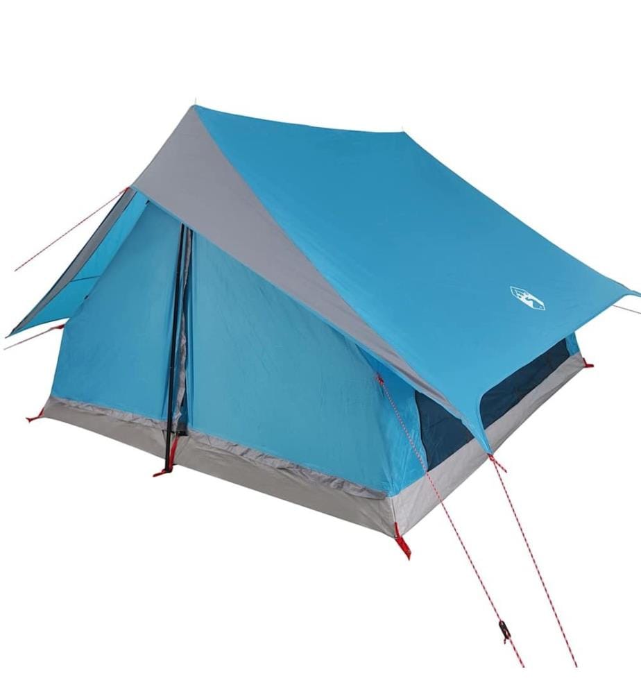 Tenda familiare con tetto blu e grigio 315 x 286 x 200 cm