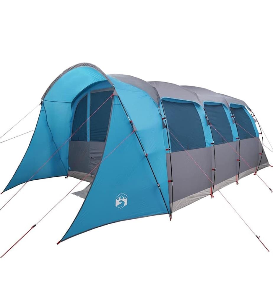 Tenda familiare con tetto blu e grigio 576 x 325 x 213 cm